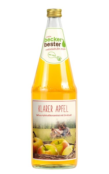 Beckers Bester Apfelsaft klar 6 x 1l Glas