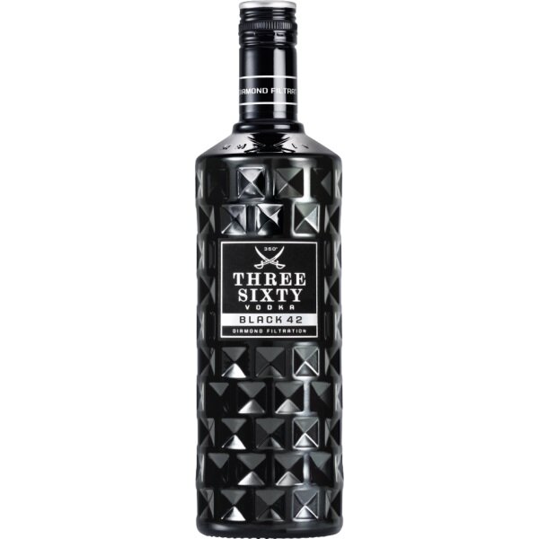 Three Sixty Vodka BLACK 42 Diamond Filtration 0,7l