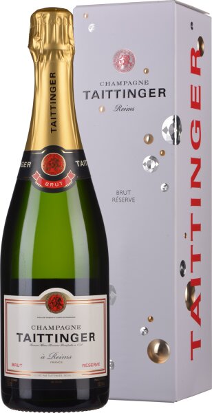 Taittinger Champagne Brut Reserve im Geschenkkarton 0,75l